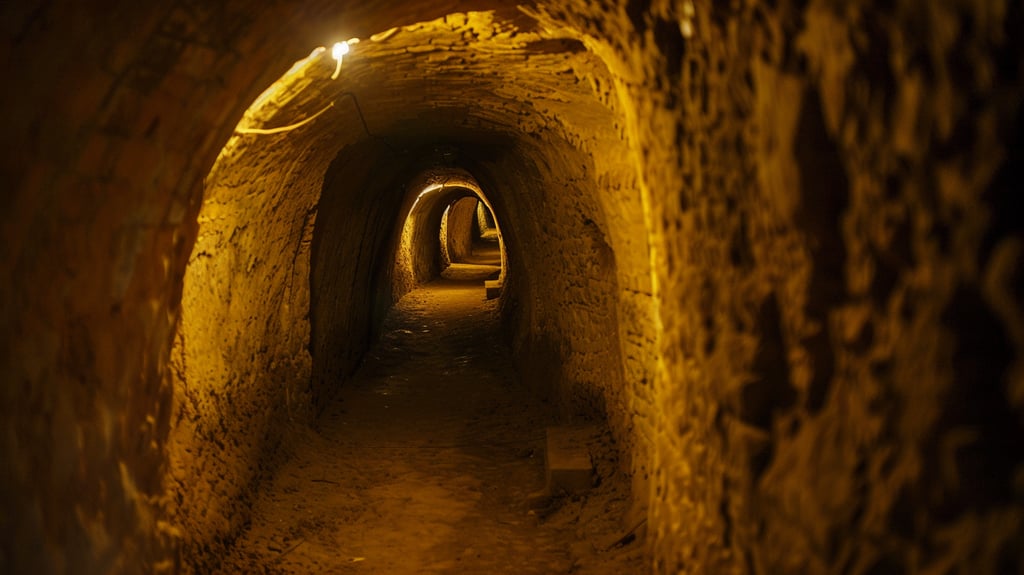 vue d'un tunnels de Củ Chi