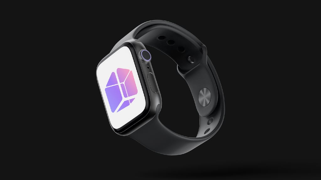 VR space startup app icon design on apple watch.