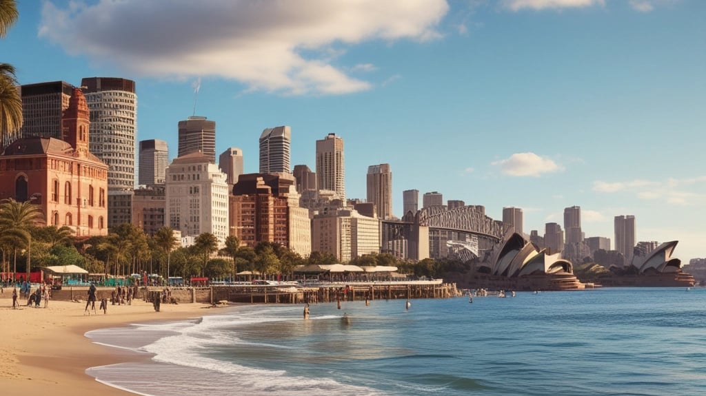 A group of people standing in front of a christmas tree