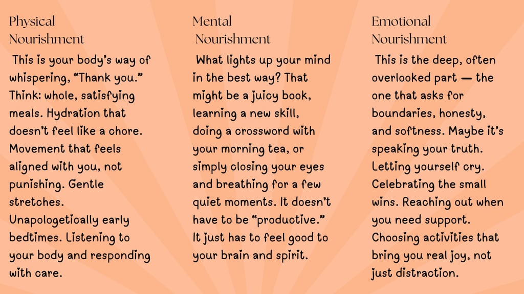 Infographic about self-care