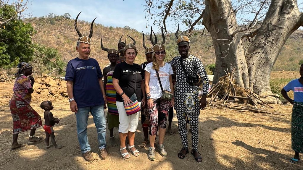Tourists Visiting the Traditional Koutammakou Village in Togo