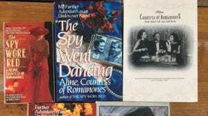 a collection of books and magazines about romance