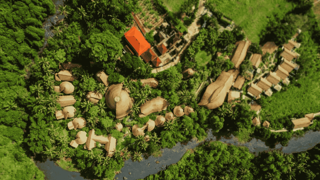 Fivelements in Bali aerial view