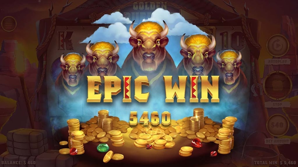 Golden Buffalo, Best Online Slot Game in Oklahoma