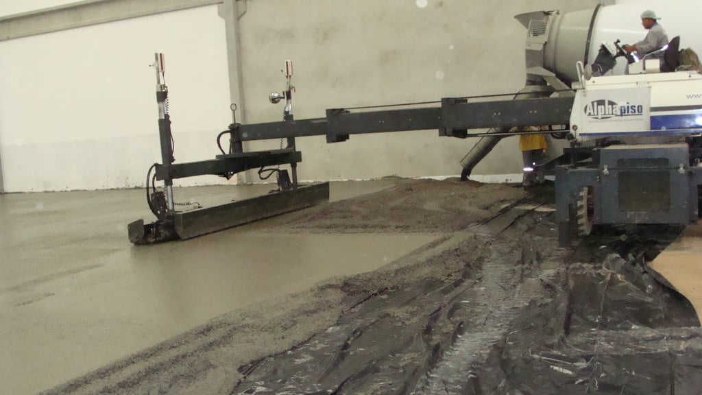 Piso de concreto Jointless sem juntas