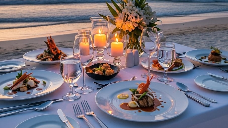 Private Fine Dining by the Beach or Clifftop