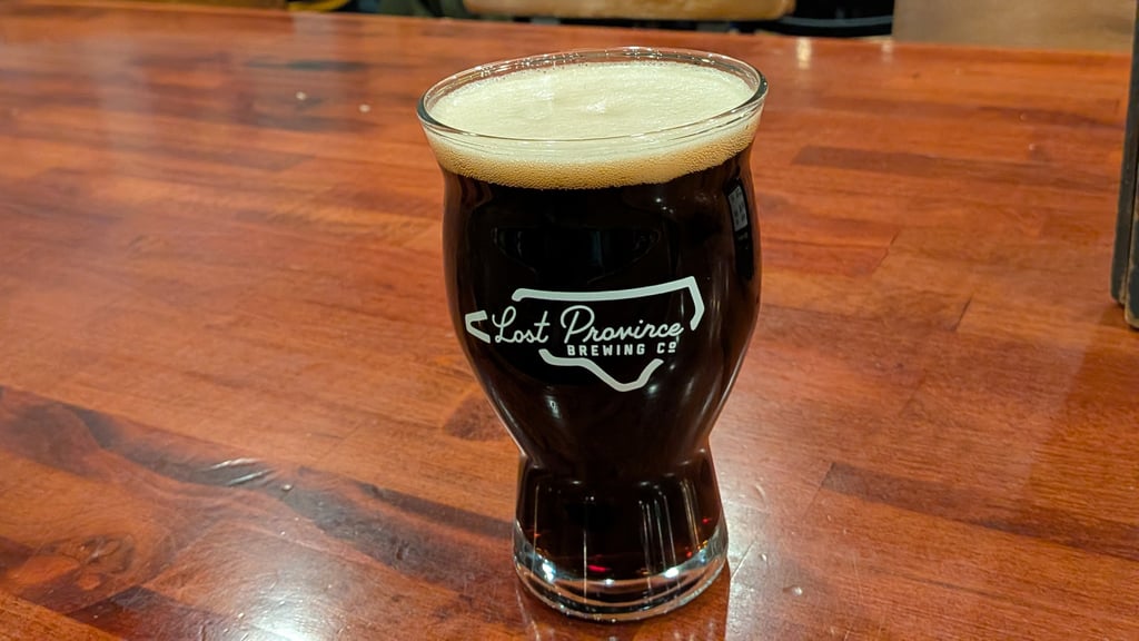 Glass of Lost Province Dark Lager