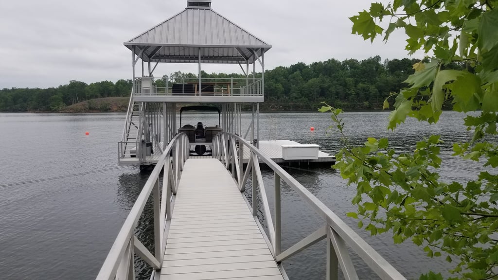 after boat dock cleaning Smith Lake AL