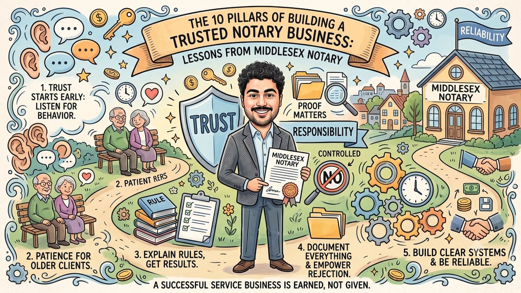 Ans Ishfaq building Middlesex Notary mobile notary business in Massachusetts
