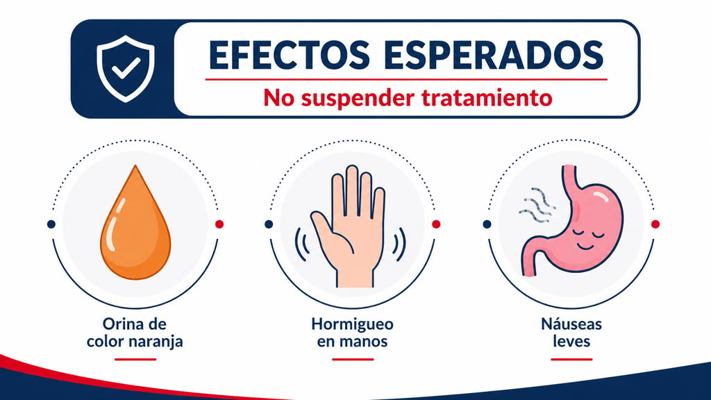 efectos secundarios leves y esperados del tratamiento antituberculoso