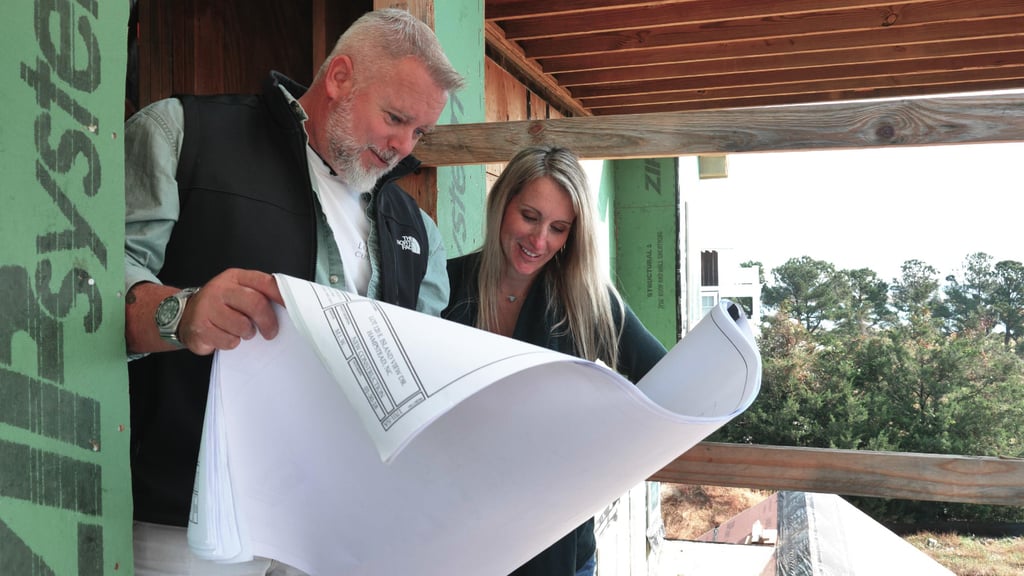 Black Gate Productions capturing a pre-production planning scene for an Eastern NC home builder.