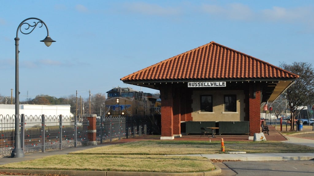 Train Depot, Russellville, AR - Photo by Philippe Y. Van Houtte