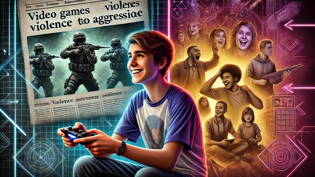 comparando a percepção pública da violência nos jogos e a realidade do comportamento dos jogadores.