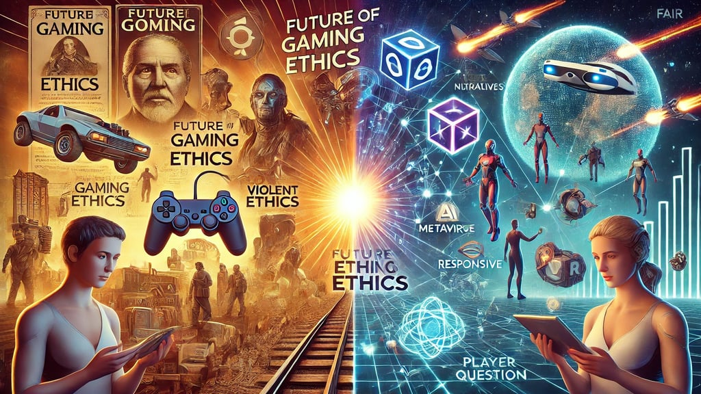 a evolução da ética nos games, desde polêmicas passadas até desafios futuros com IA e metaverso.