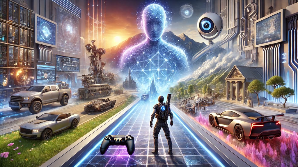 tecnologias do futuro nos jogos, incluindo IA, Ray Tracing e computação em nuvem.
