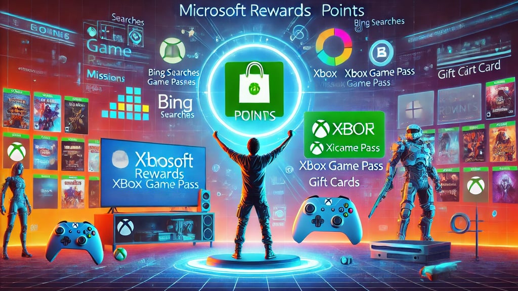 jogador resgatando pontos do Microsoft Rewards e trocando por um cartão-presente da Xbox Store