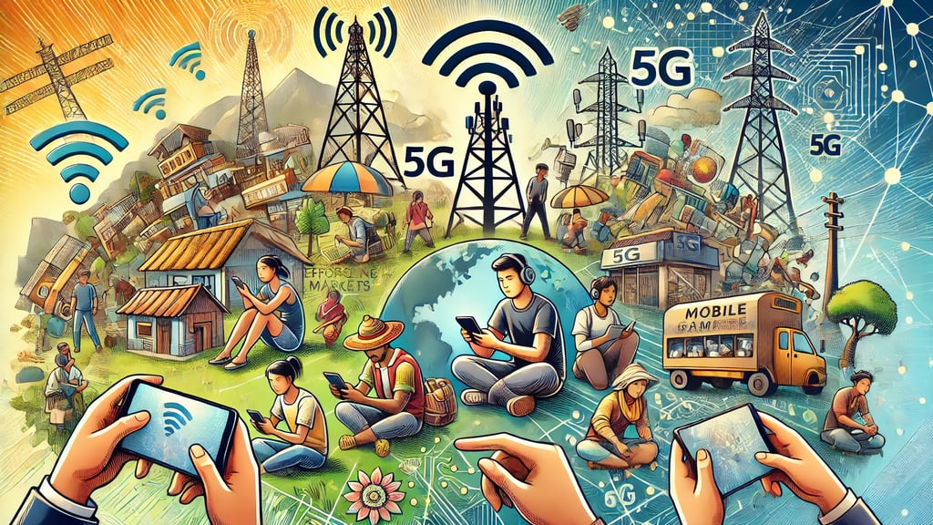 o crescimento de mercados emergentes no mobile gaming, com foco em conectividade e acessibilidade.