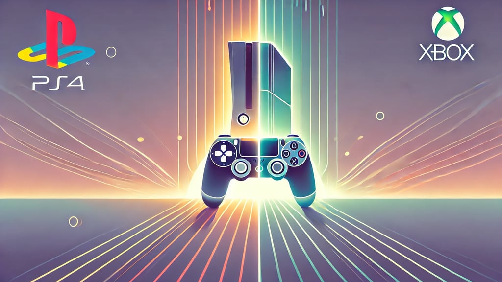 a video game console with a video game controller and a video game controller