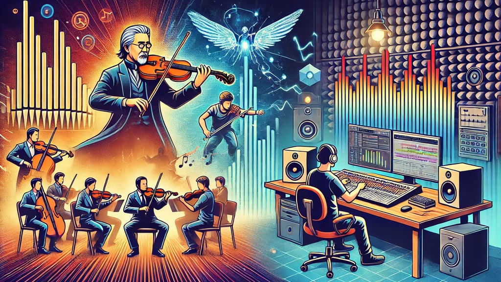 Ttrabalho de compositores de trilhas sonoras para jogos e sua colaboração com desenvolvedores.