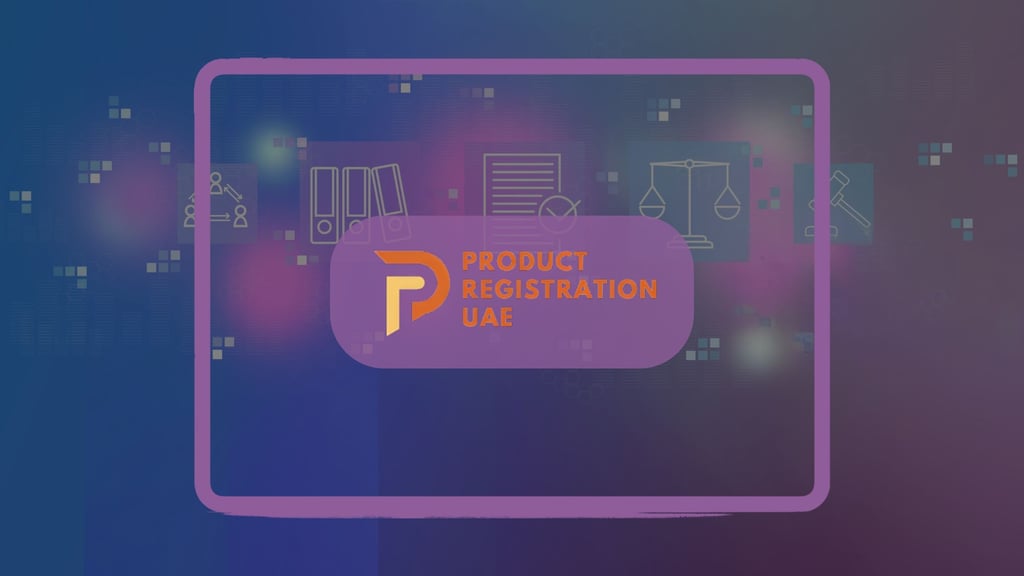 Product Registration UAE Logo and Early Regulatory Intelligence, horizon scanning background