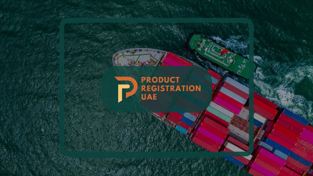 Aerial view of a cargo ship entering port, representing importer responsibilities in the UAE.