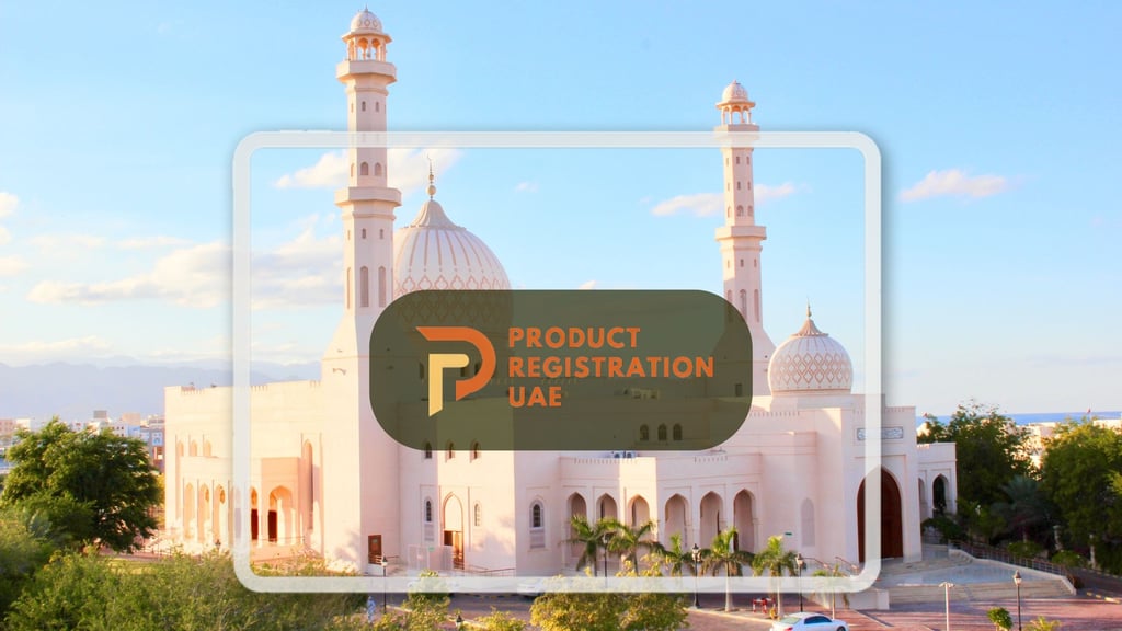 Product Registration UAE Logo With Oman Background