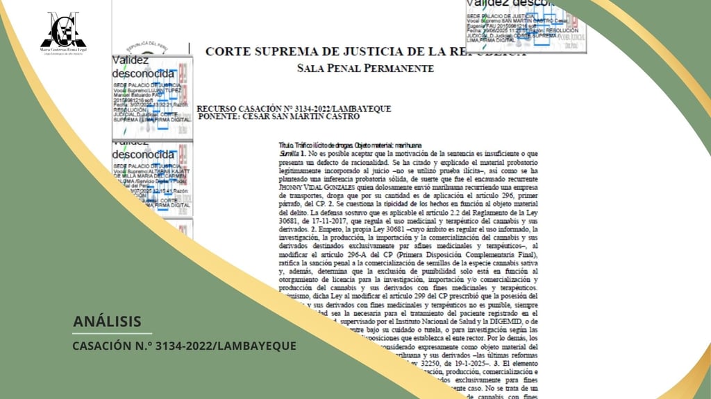 SENTENCIA DE CASACIÓN N.º 3134-2022/LAMBAYEQUE