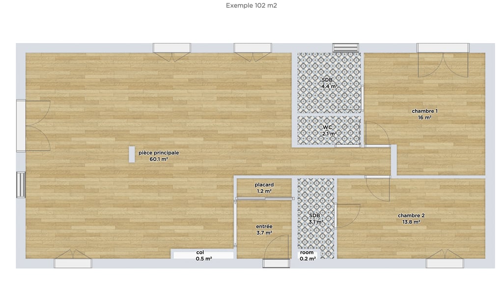 appartement 102 m2