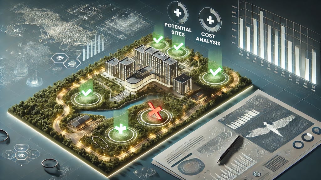 site selection and cost analysis