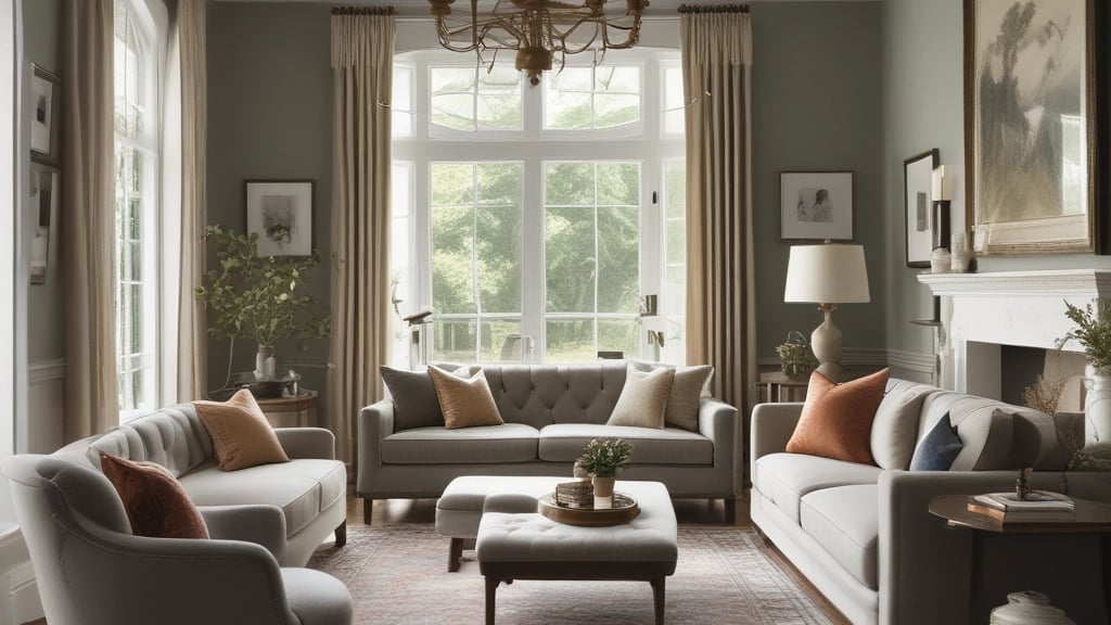 Bright living room with modern inventory