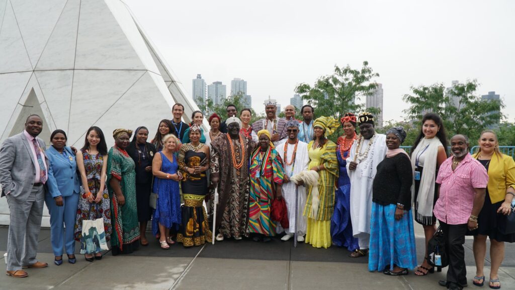 Members and supporters of the African Theological Archministry of Oyotunji African kingdom
