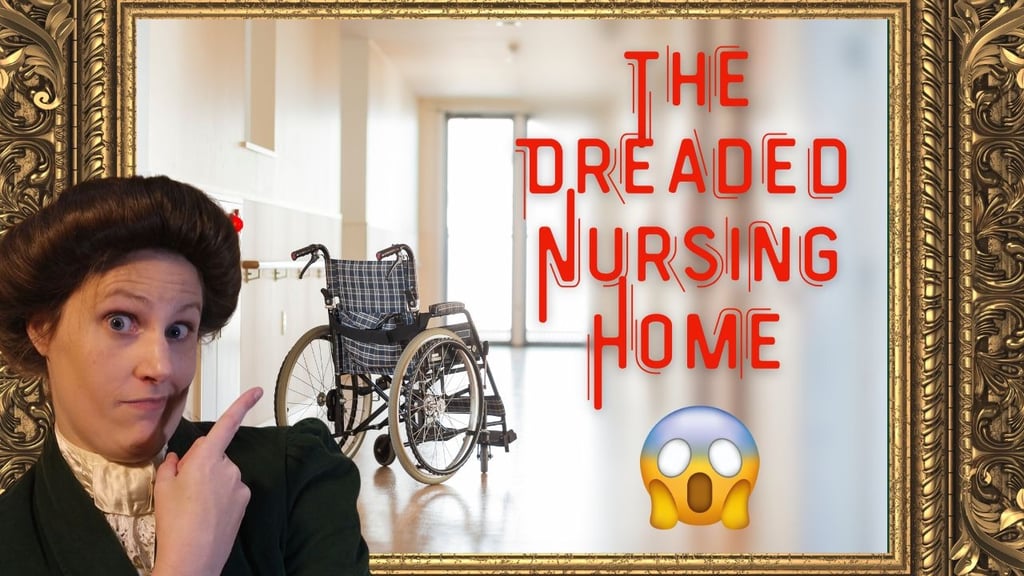a woman in a green jacket and a wheelchair in a room with a picture frame