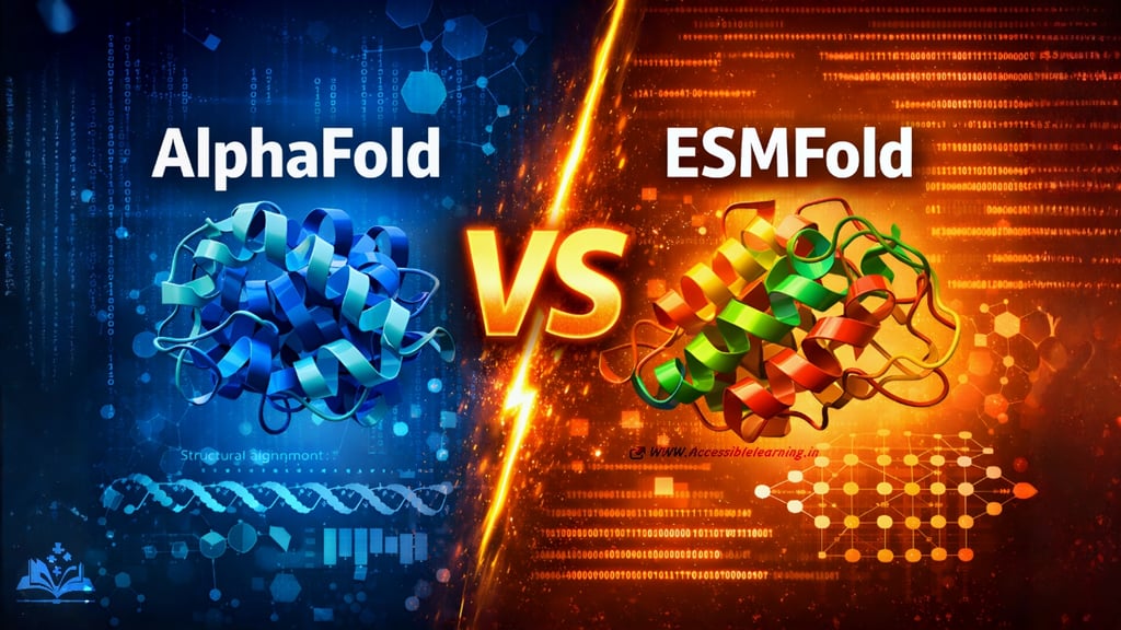 AlphaFold vs ESMFold Explained: Accuracy, Speed, Architecture, and Use Cases