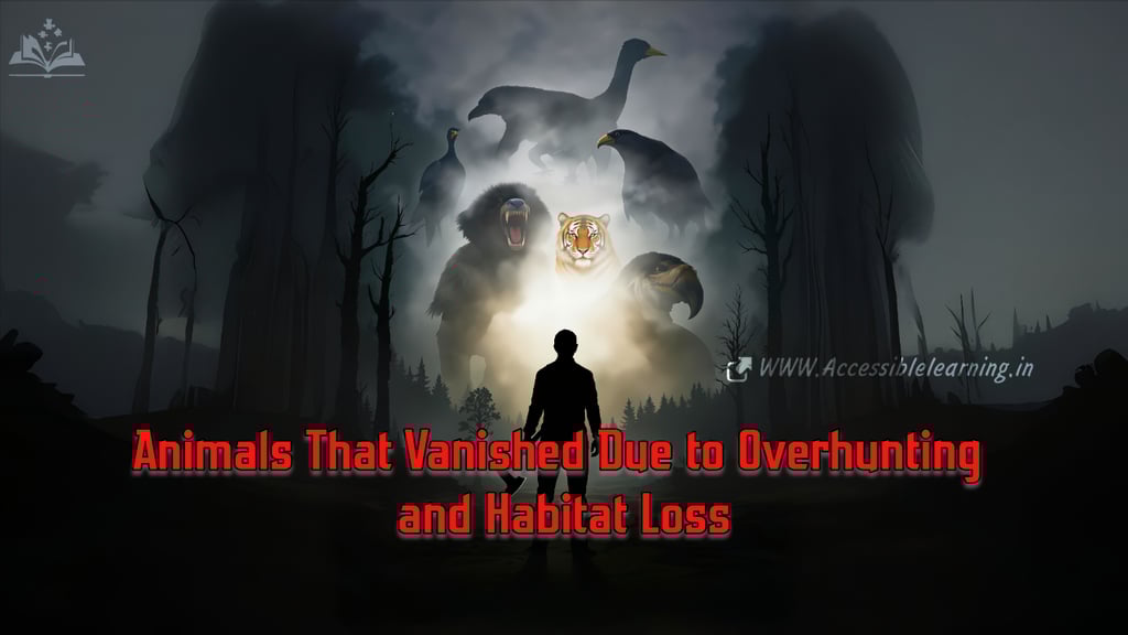 Animals That Vanished Due to Overhunting and Habitat Loss