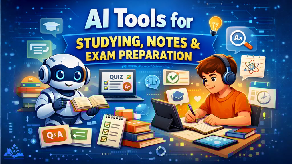 AI Tools for Studying, Notes, and Exam Preparation