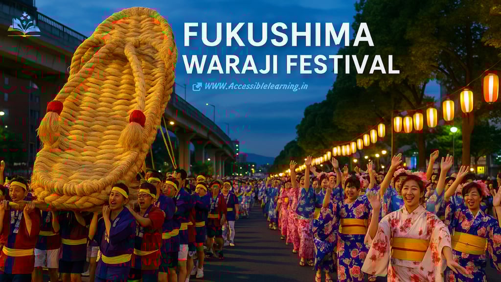 the rich heritage of the Fukushima Waraji Festival