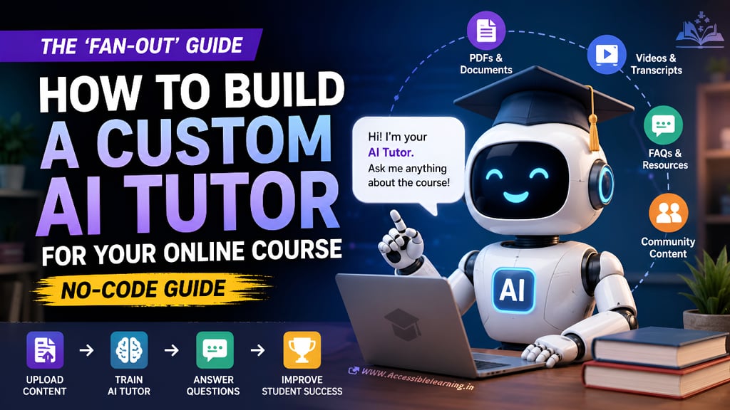How to Build a Custom AI Tutor for Your Online Course (No-Code Guide)