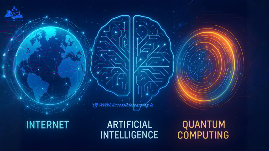 The Power Triangle: How the Internet, AI, and Quantum Computing Are Transforming the World