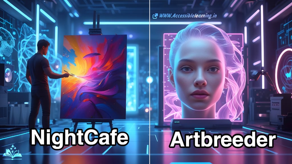 AI Art Battle: NightCafe Creator vs. Artbreeder – Features & Comparison
