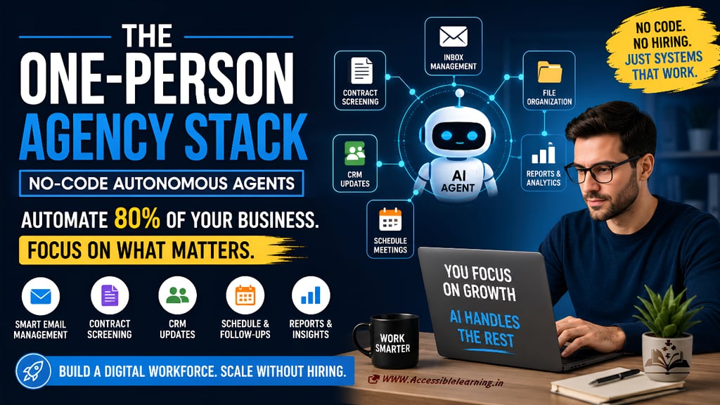 The One-Person Agency Stack: How No-Code AI Agents Can Automate 80% of Your Business