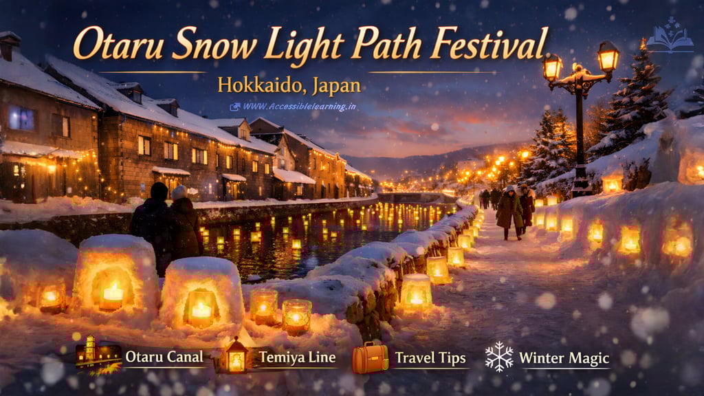 Otaru Snow Light Path Festival Guide: Otaru Canal Lights, Temiya Line & Travel Tips