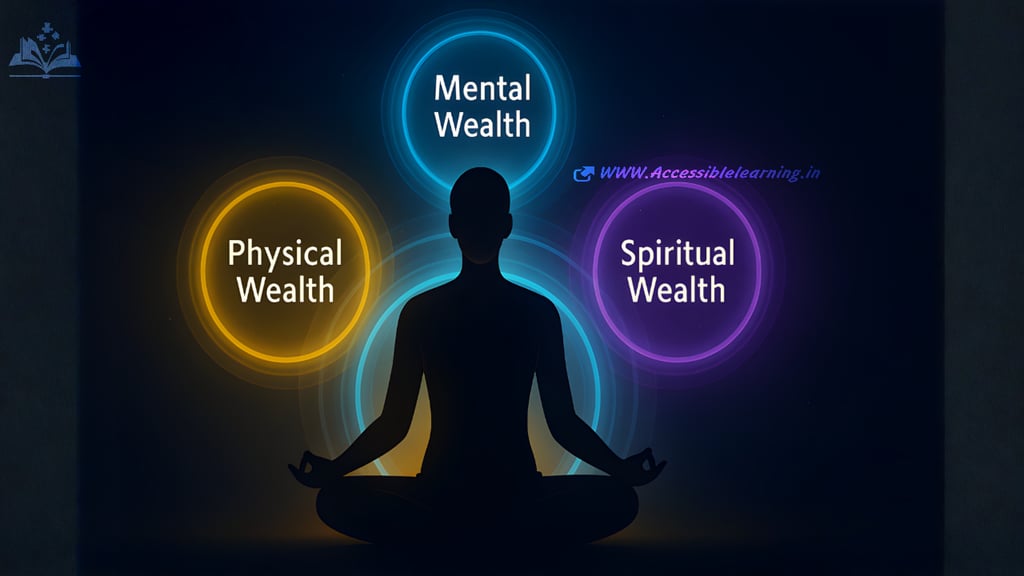 Physical Wealth vs Mental Wealth vs Spiritual Wealth: The Real Balance of Human Prosperity