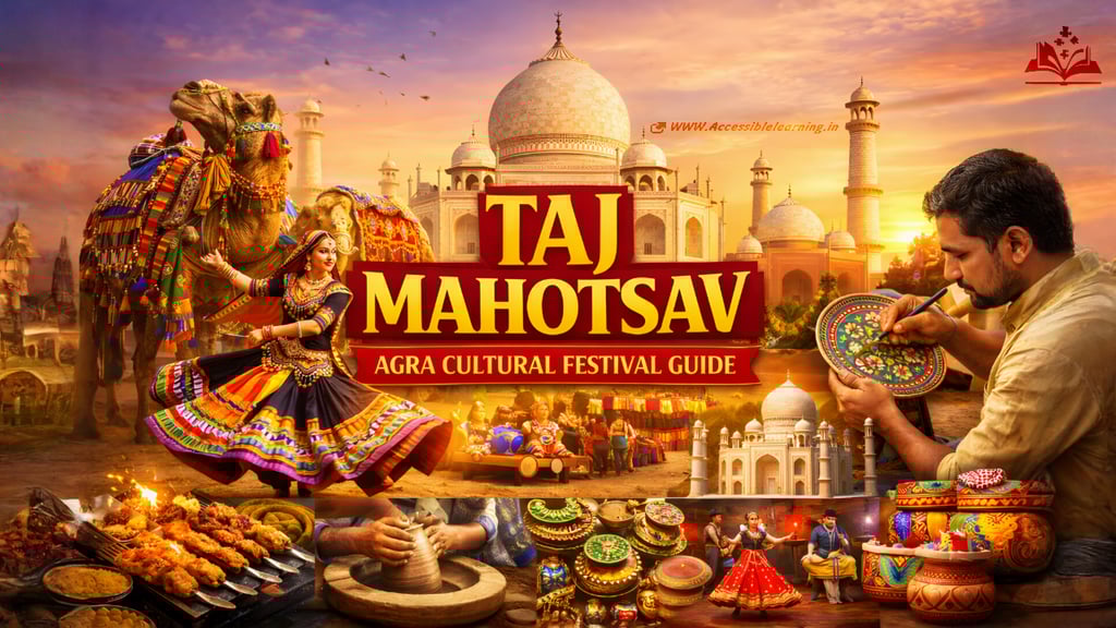 Taj Mahotsav: The Grand Cultural Festival of Agra (History, Origin, Highlights, Crafts, Food & Compl