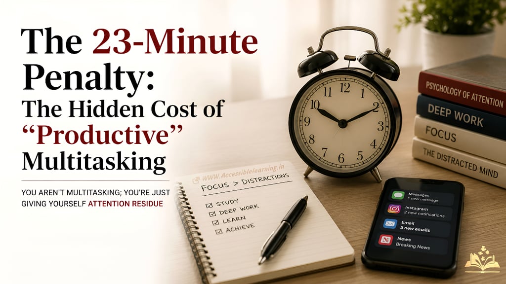 The 23-Minute Penalty: The Hidden Cost of "Productive" Multitasking