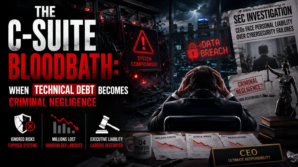 The C-Suite Bloodbath: When Technical Debt Becomes Criminal Negligence