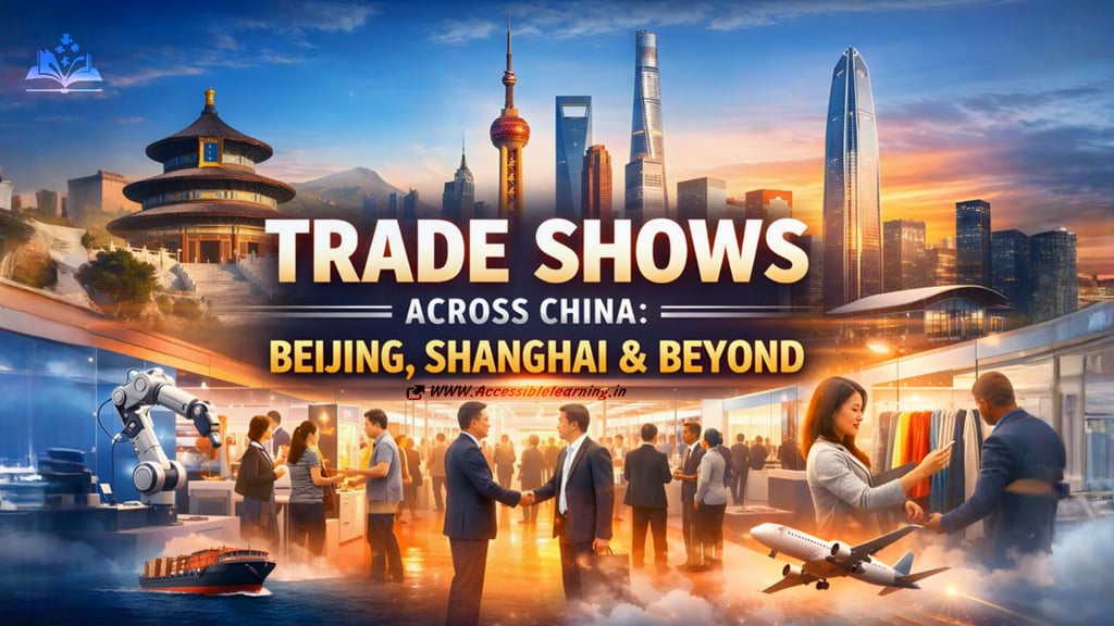 Various Trade Shows and Exhibitions Across Major Chinese Cities (Beijing, Shanghai, and More)