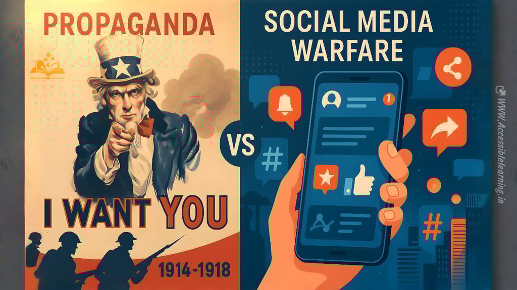 World War I Propaganda vs Modern Social Media War Narratives: The Evolution of Information Warfare