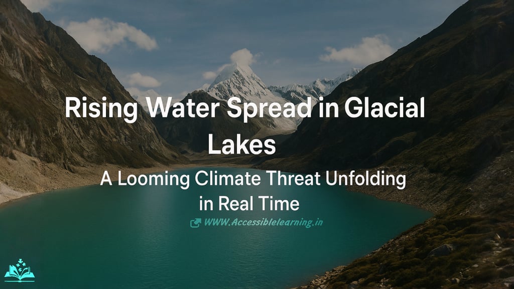 Rising Water Spread in Glacial Lakes: A Global Wake-Up Call