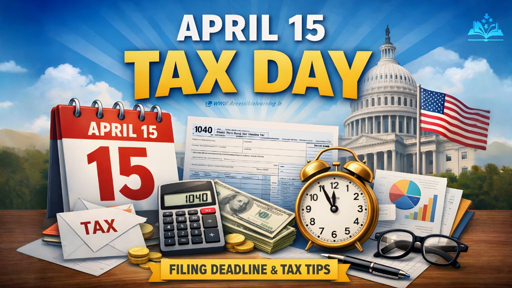 Tax Day is the deadline for filing your federal income tax return with the Internal Revenue Service