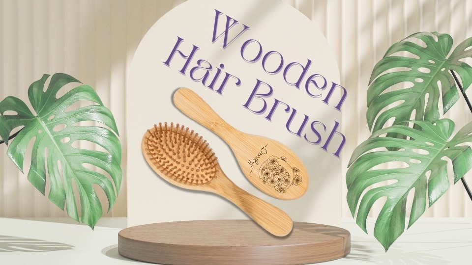 wooden hairbrush